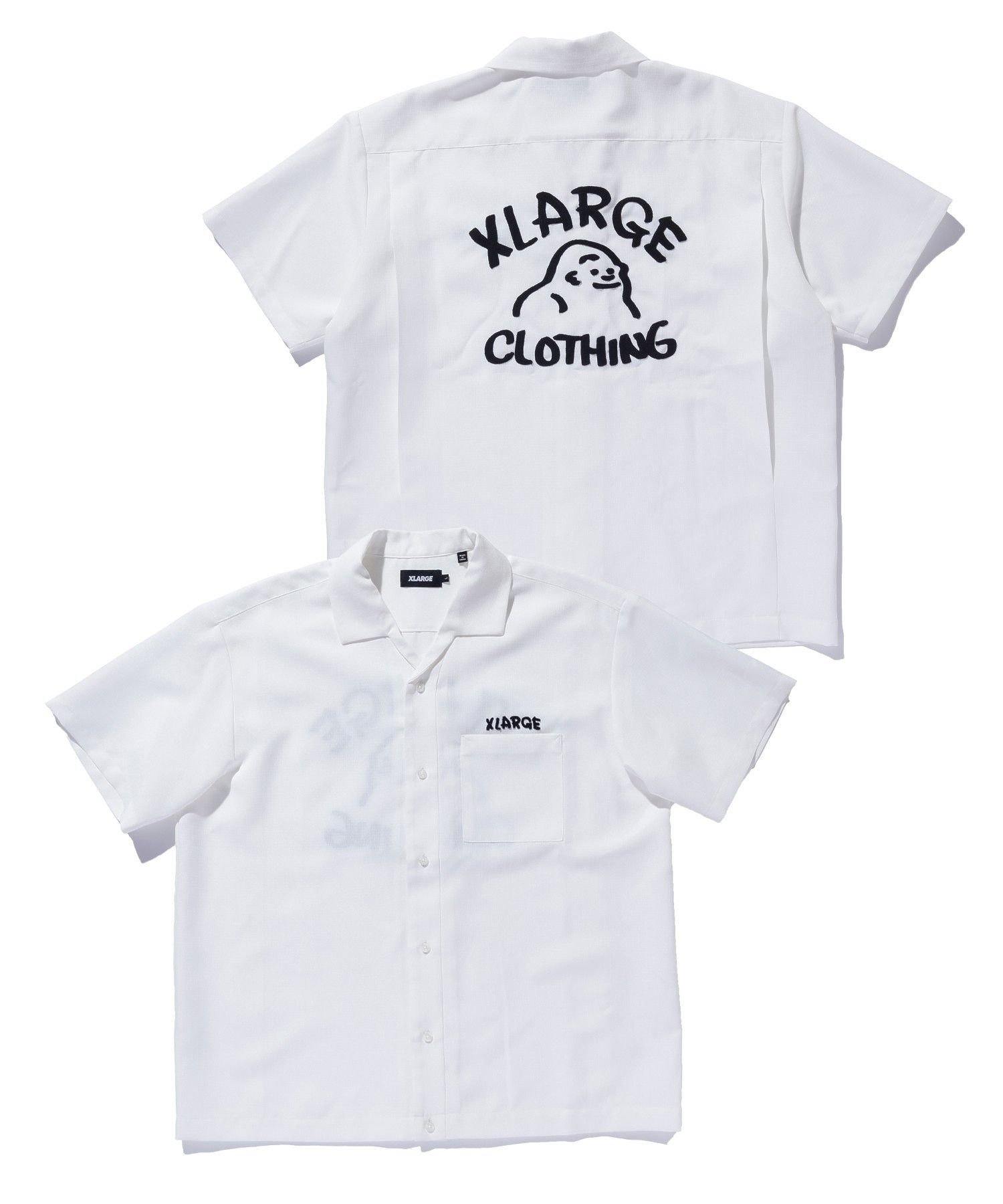 XLARGE DRAWING OG S/S SHIRT エクストララージ トップス シャツ・ブラウス ブラウン ブラック ホワイト