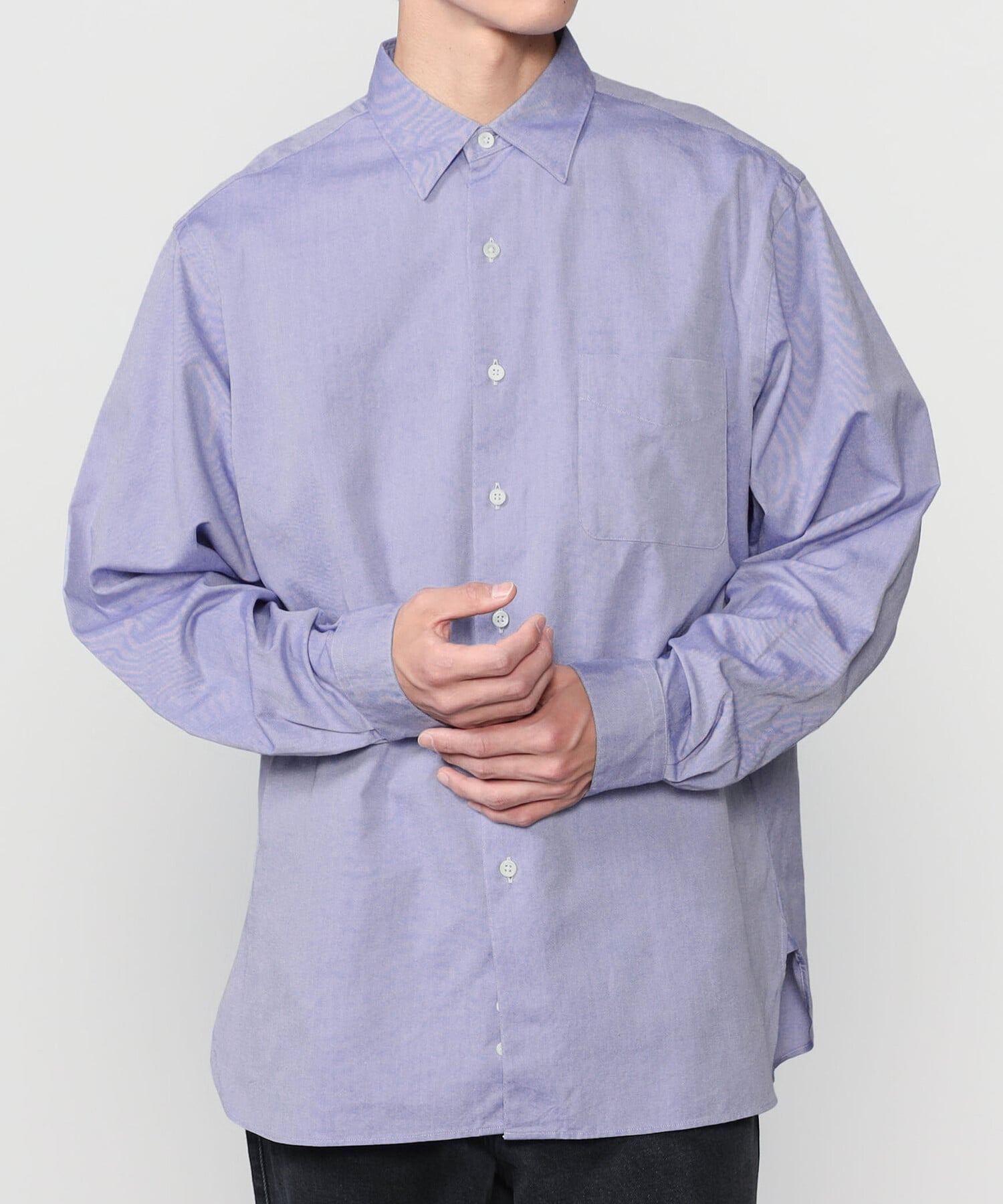 Bshop SEDAN ALL-PURPOSE ｜ コットン オックスフォード レギュラーカラー シャツ MEN ビショップ トップス シャツ・ブラウス ブルー ホワイト