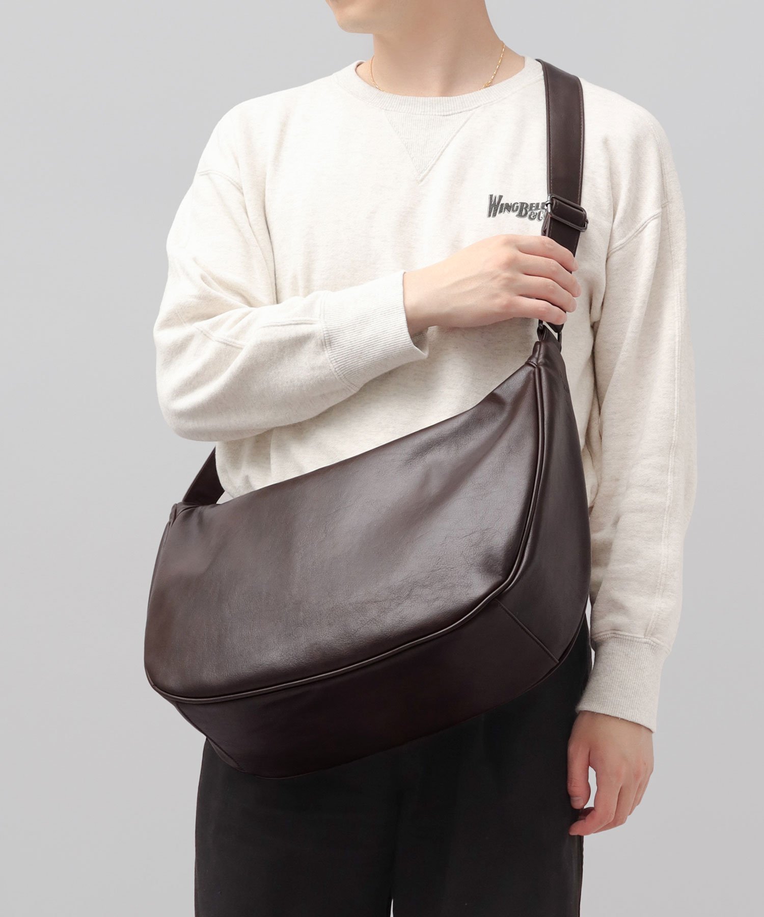 fulcro ショルダーバッグ メンズ A4 大容量 斜め掛け エー.エム.エス. バッグ ショルダーバッグ ブラック