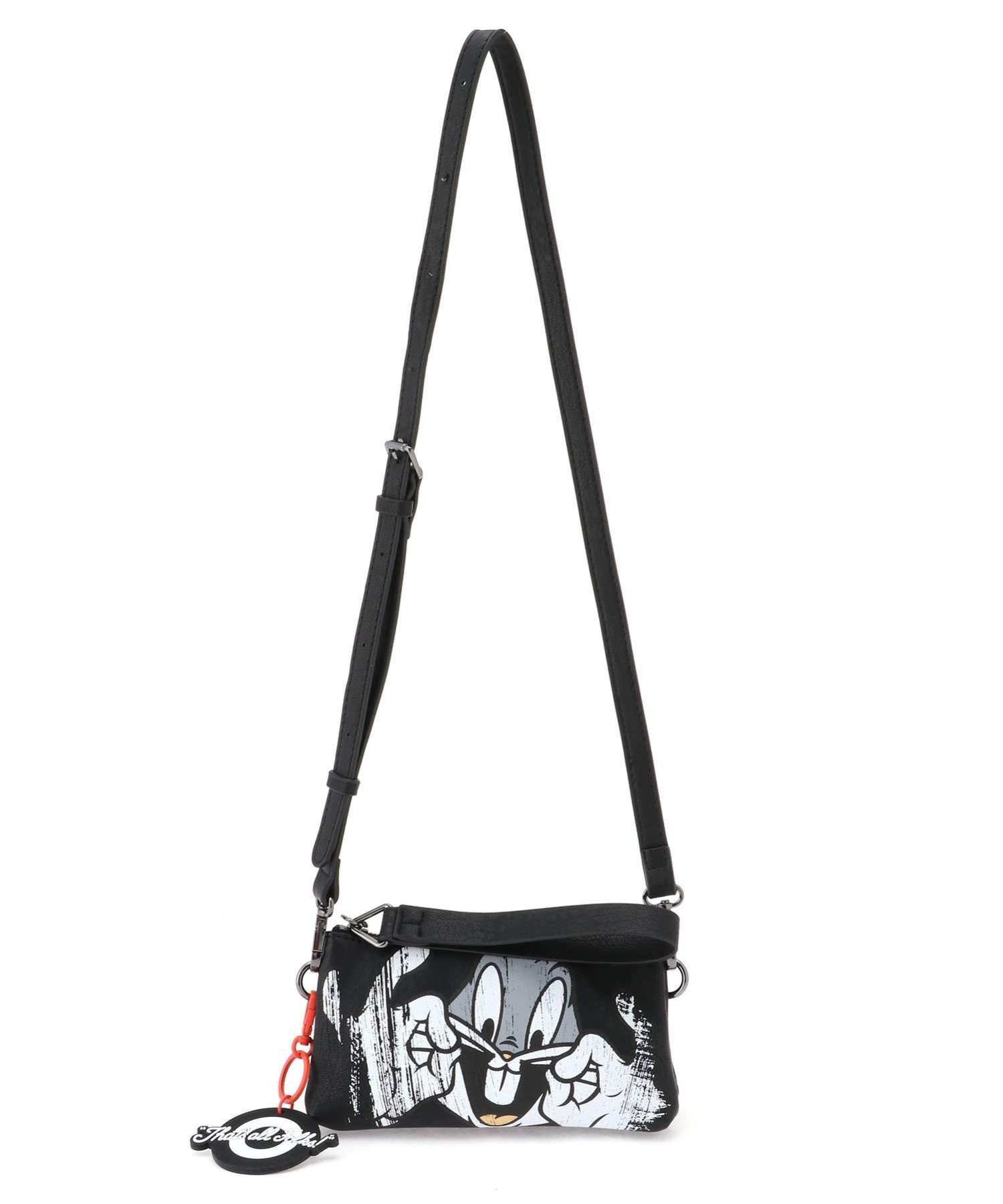 【SALE／50%OFF】Desigual バッグスバニー ミニクロスボディバッグ デシグアル バッグ ボディバッグ・ウエストポーチ ブラック レッド【送料無料】のサムネイル