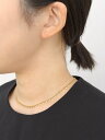 ieLS 「ieLS」 ステンレス デザインチェーンネックレス クークロワッサン アクセサリー・腕時計 ネックレス ゴールド【送料無料】(4)