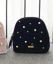 【SALE/30%OFF】Maison de FLEUR ベロアパールスタンドポーチ メゾン ド フルール 財布・ポーチ・ケース ポーチ ブラック ピンク【送料...