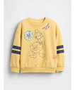 GAP (K)Gap × ディズニー ヴィンテージソフト スウェットシャツ (幼児・ベビー) ギャップ トップス スウェット・トレーナー イエロー ネイビー【送...