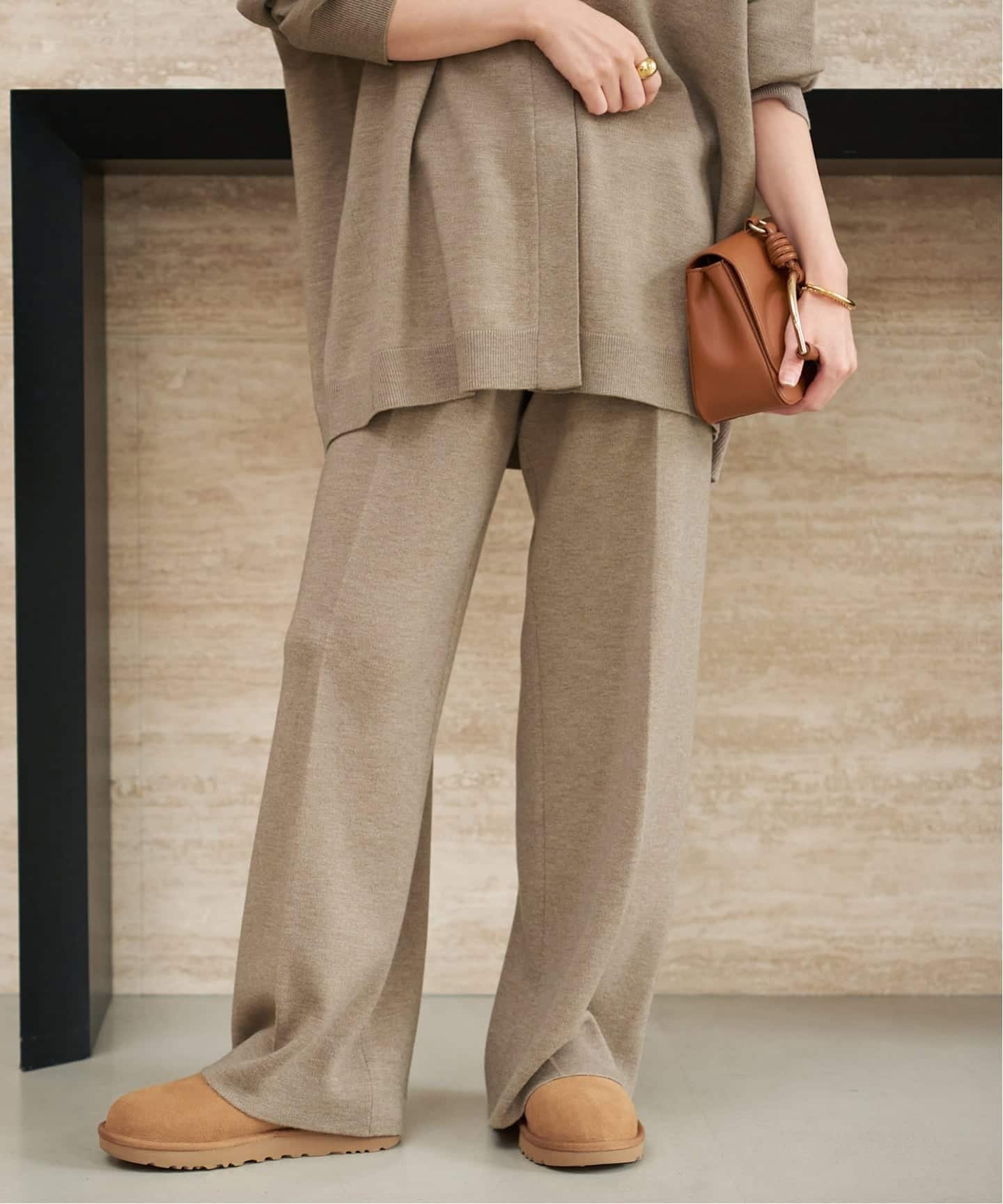 plage 《追加予約》CASH TOUCH flare パンツ プラージュ パンツ その他のパンツ ブラウン グレー【送料無料】のサムネイル