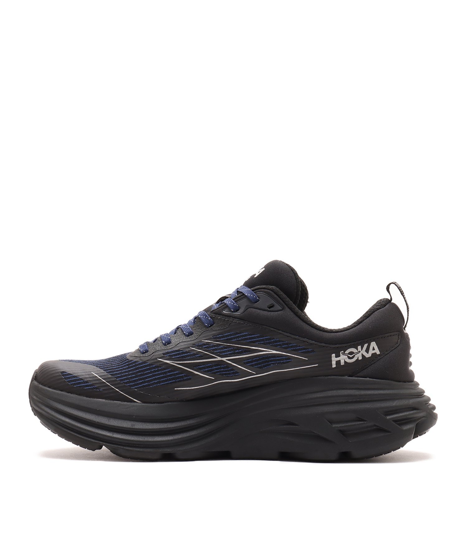 HOKA BONDI 8 TS CAGED MIDNIGHT BLUE / BLACK アトモス シューズ・靴 スニーカー ネイビー