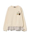 楽天Rakuten Fashion【SALE／40％OFF】BEAMS mini BEAMS mini / Sweets レイヤード プルオーバー（90~150cm） ビームス ミニ トップス スウェット・トレーナー ホワイト パープル