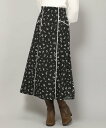 エイチアンドエム 【SALE／30%OFF】MISCH MASCH 小花柄トリミングスカート/MM347205 ミッシュマッシュ スカート ミディアムスカート ブラック ホワイト グリーン【送料無料】