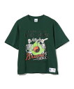 【SALE／40 OFF】BEAMS T BLACK WEIRDOS / STARTER Acidgame T-Shirt ビームス アウトレット トップス カットソー Tシャツ グリーン ホワイト【送料無料】