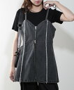 【SALE/55%OFF】MAISON BREEZE MAISON BREEZE/(U)デニムフリンジキャミ 224-701-7394 セットアップセブン トップス キャミソール ブルー ブラック