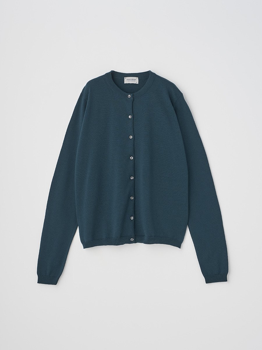 JOHN SMEDLEY クルーネック長袖ニットカーディガン ｜ WILLA ｜ 24G ジョンスメ ...