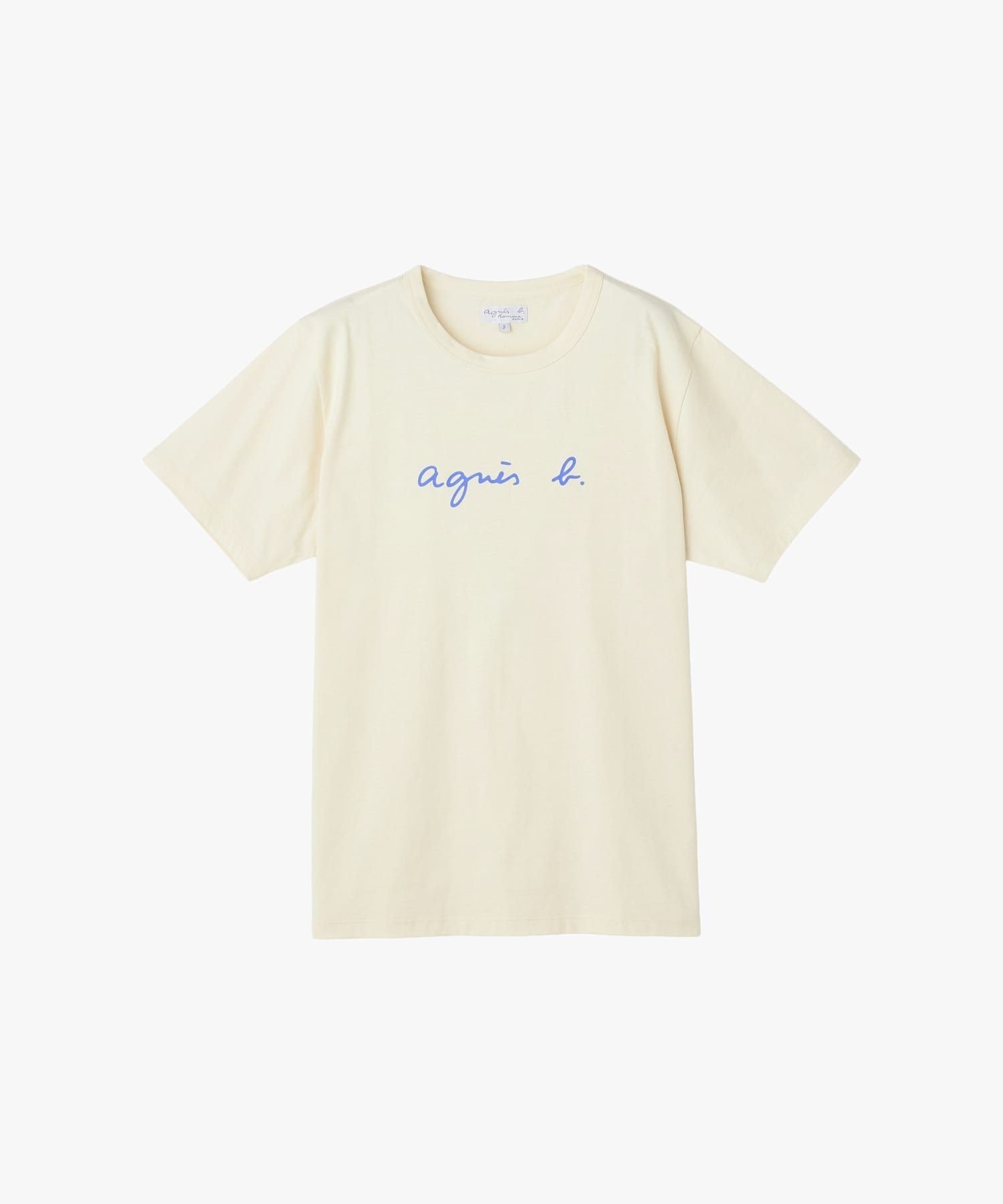 メンズ ロゴ プリント 半袖 Tシャツ "Brando" アニエスベー トップス カットソー・Tシャツ ホワイト