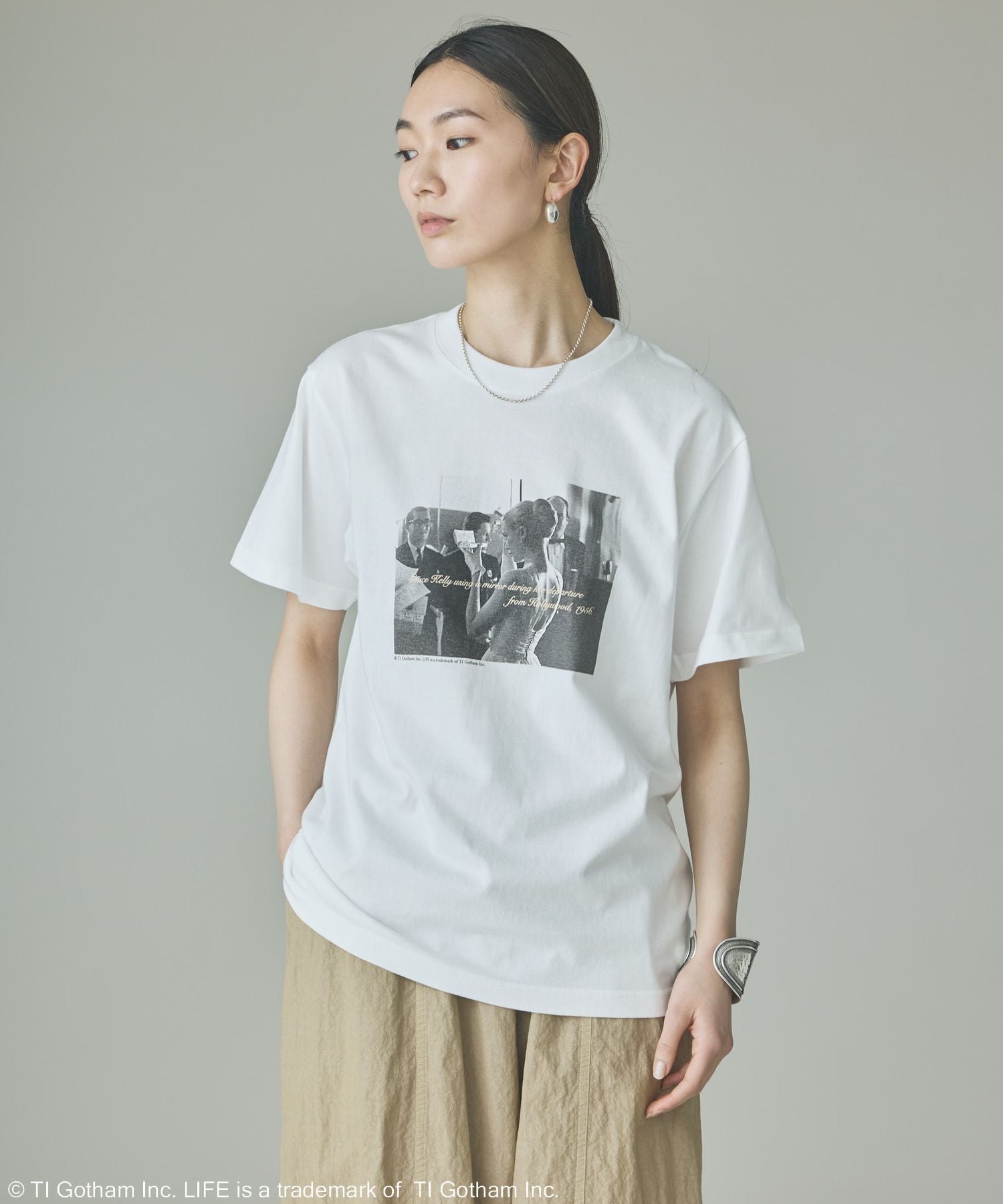 Curensology 【LIFE PICTURE COLLECTION】別注G.KTシャツ(ヨコ) カレンソロジー トップス カットソー・Tシャツ ホワイト ブラック【送料無料】
