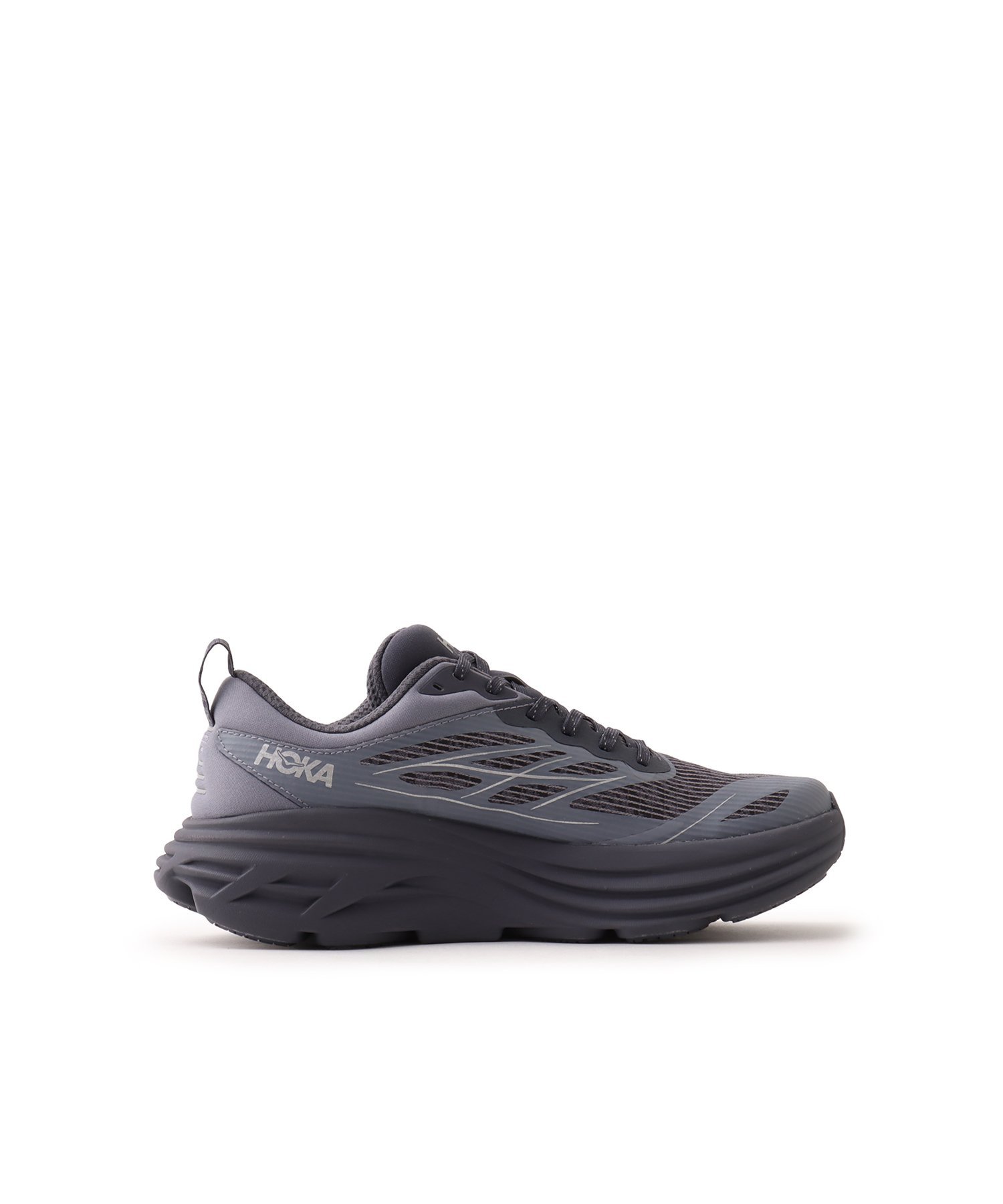 HOKA BONDI 8 TS CAGED CHARCOAL GREY / GREY SKIES アトモス シューズ・靴 スニーカー グレー