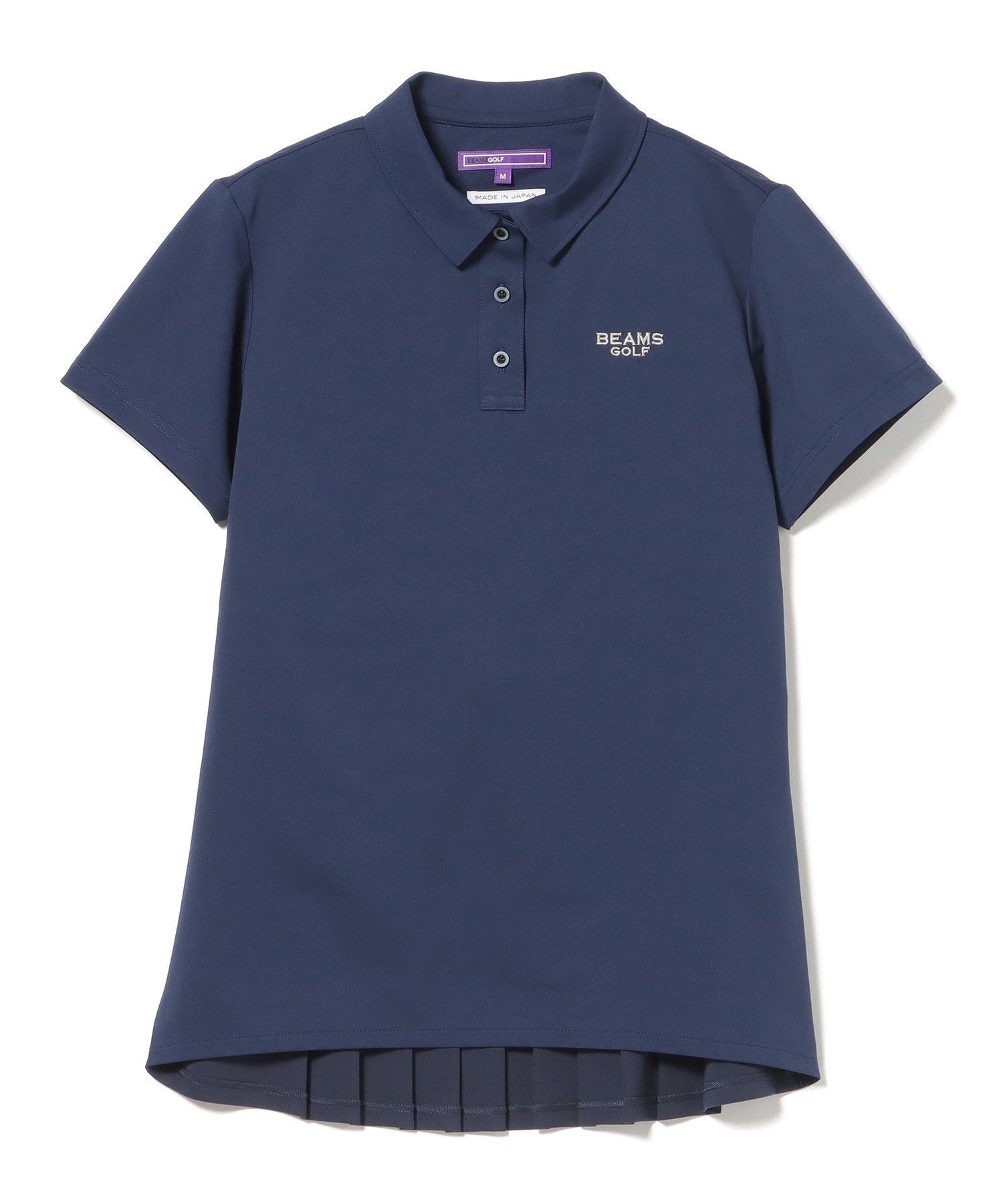 【SALE／30%OFF】BEAMS GOLF PURPLE LABEL PURPLE LABEL / バックプリーツ ポロシャツ ビームス ゴルフ トップス スウェット・トレーナー ホワイト ネイビー【送料無料】