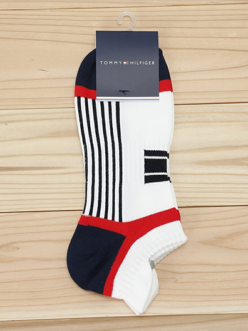 【SALE／80%OFF】TOMMY HILFIGER (M)ソックス トミーヒルフィガー 靴下・レッグウェア 靴下 ホワイト ネイビー レッドのサムネイル