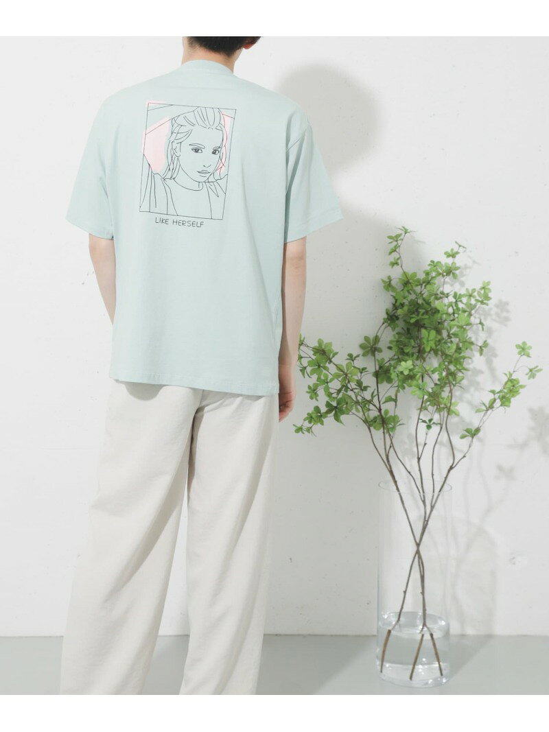 SENSE OF PLACE ガールグラフィックTシャツ(5分袖) センス オブ プレイス トップス カットソー・Tシャツ ピンク ホワイト パープル オレンジ グリーン