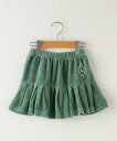 【SALE／60 OFF】SHIPS KIDS The Animals Observatory:110~120cm / Green Velvet Bird Kids Skirt シップス スカート その他のスカート グリーン【送料無料】