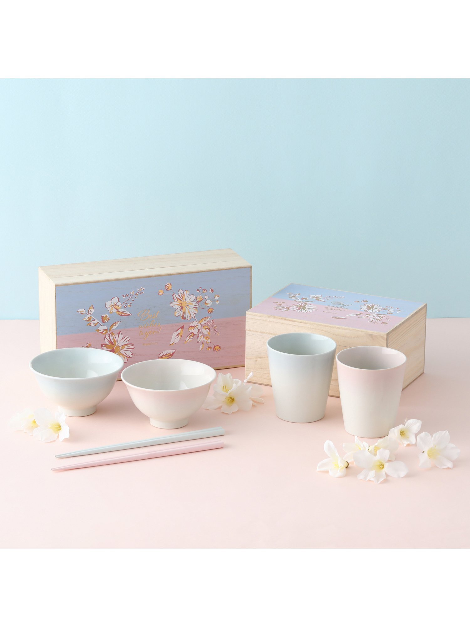 ペア 茶碗&箸 SWEET