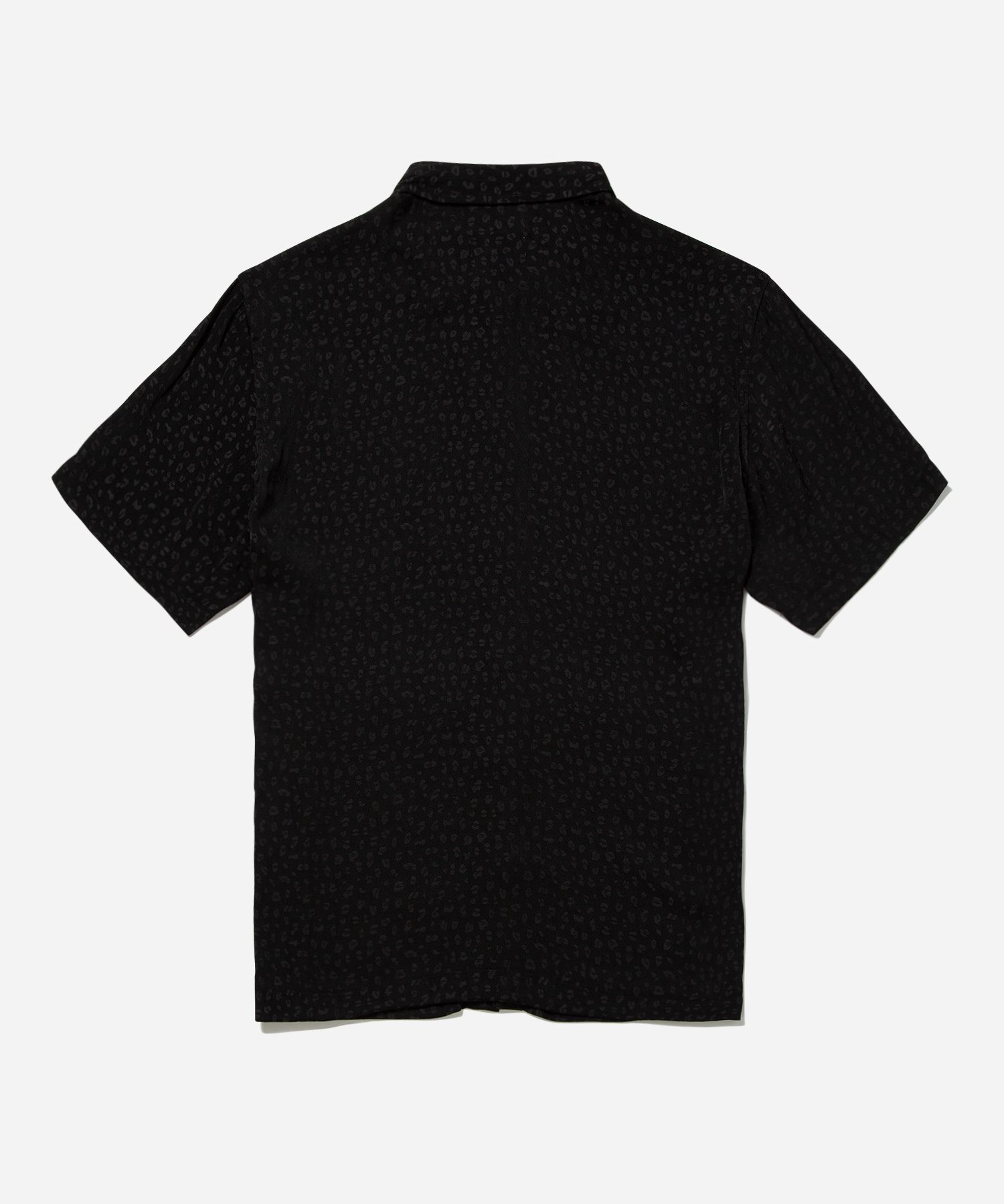 【SALE／50%OFF】Saturdays NYC Bruce Leopard Jacquard Short Sleeve Shirt サタデーズ　ニューヨークシティ トップス シャツ・ブラウス ホワイト ブラック【送料無料】