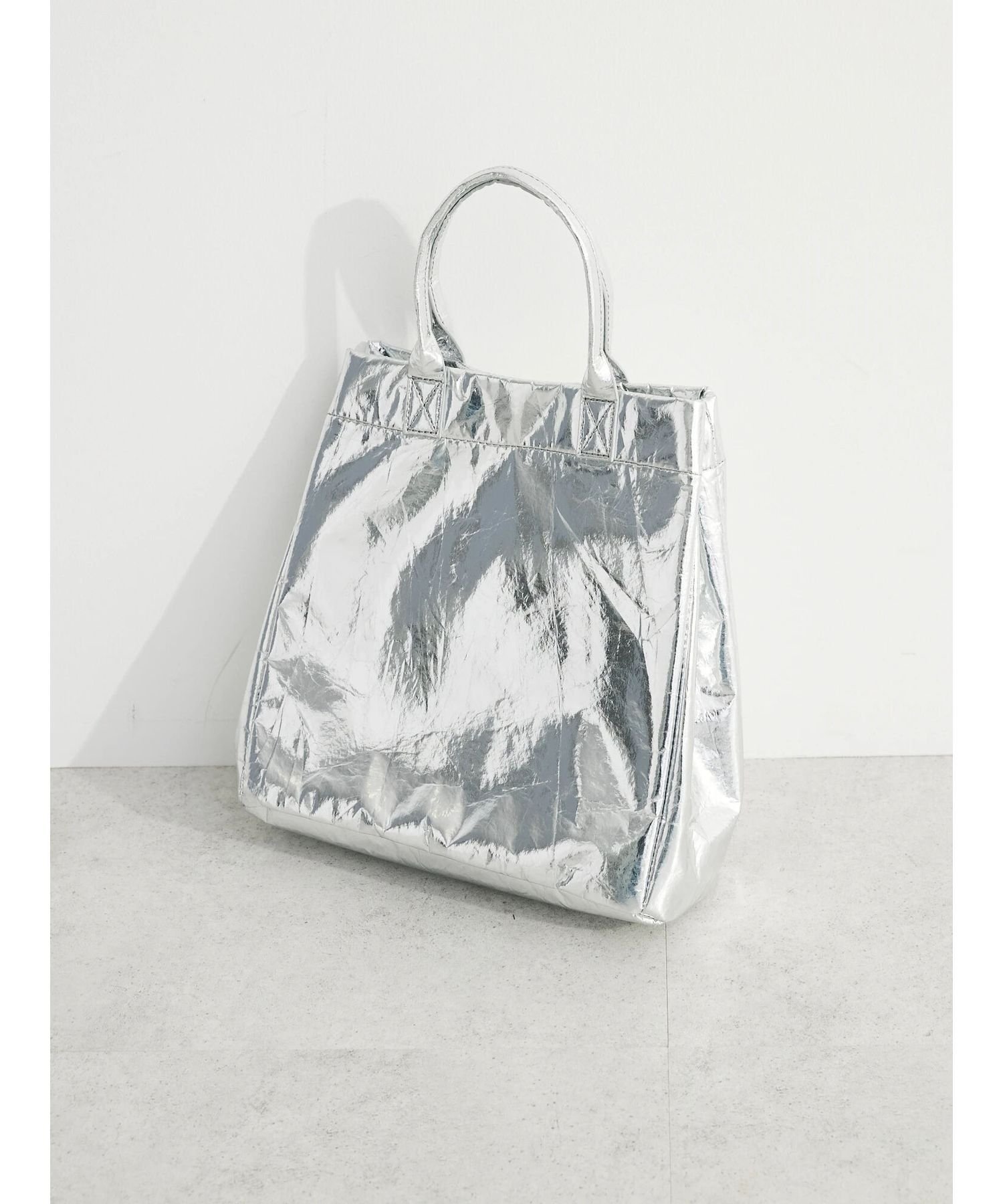 Green Parks KOSSORECO メタリック2WAYミニトート 24SS グリーンパークス バッグ その他のバッグ シルバー グレー ブラック【送料無料】のサムネイル