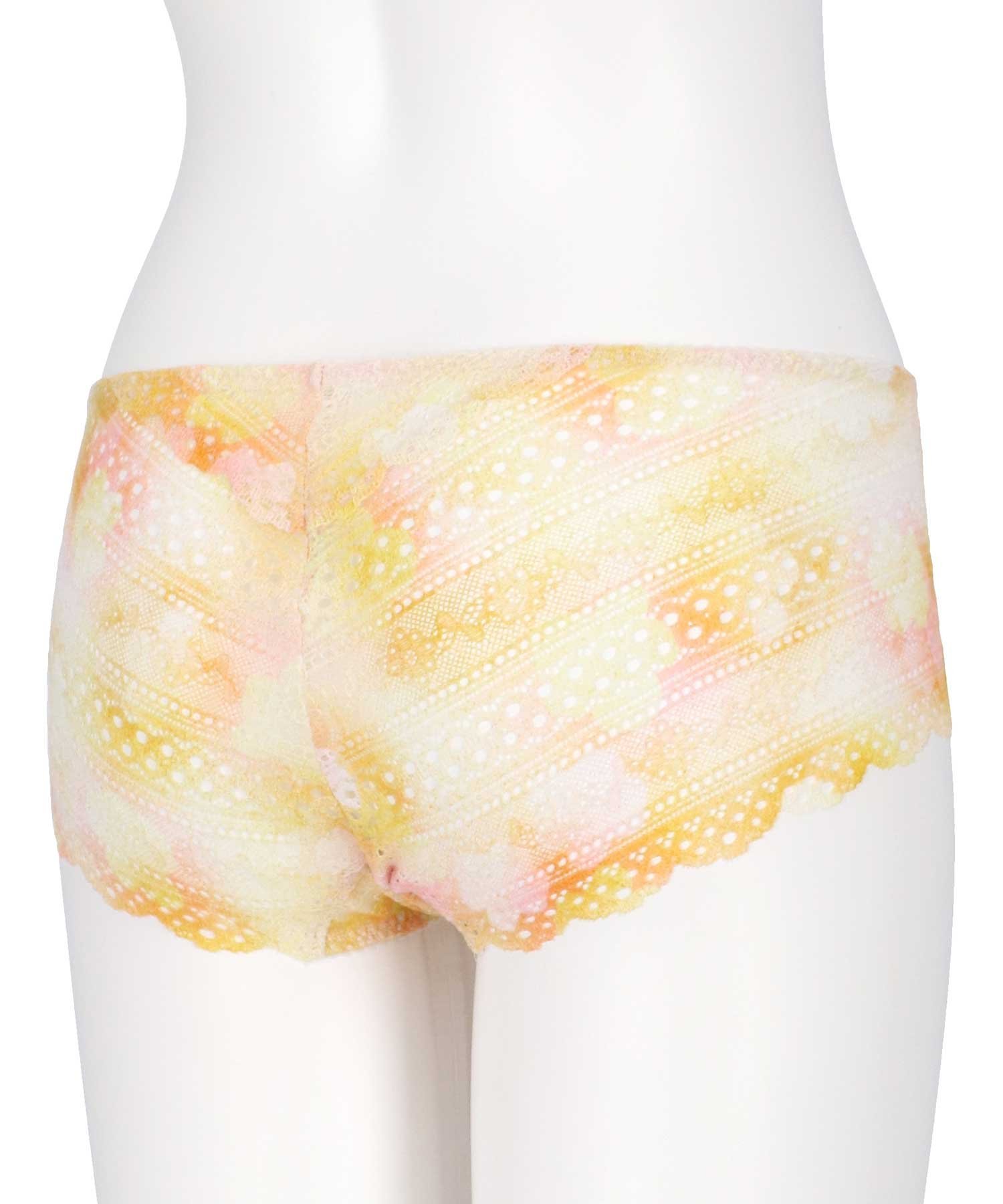 【SALE／30%OFF】une nana cool MADE WITH LIBERTY FABRIC 総レースショーツ ウンナナクール インナー・ルームウェア ショーツ ピンク ベージュ 3