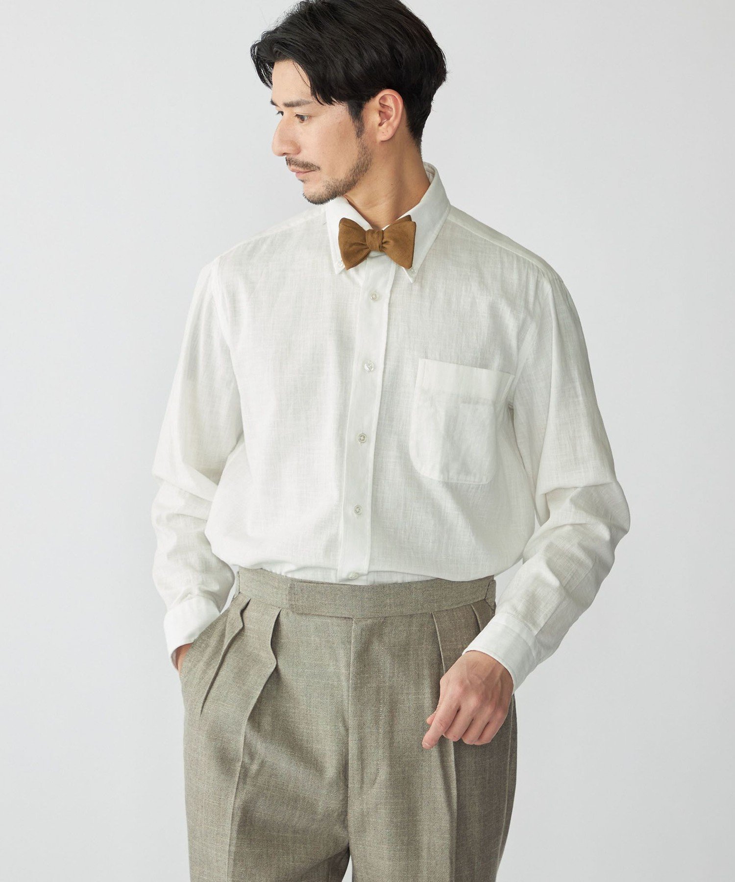 【SALE／40%OFF】SHIPS MEN 【SHIPS別注】Salvatore Piccolo: セルビッジデニム ボタンダウン シャツ シップス トップス シャツ・ブラウス ホワイト【送料無料】