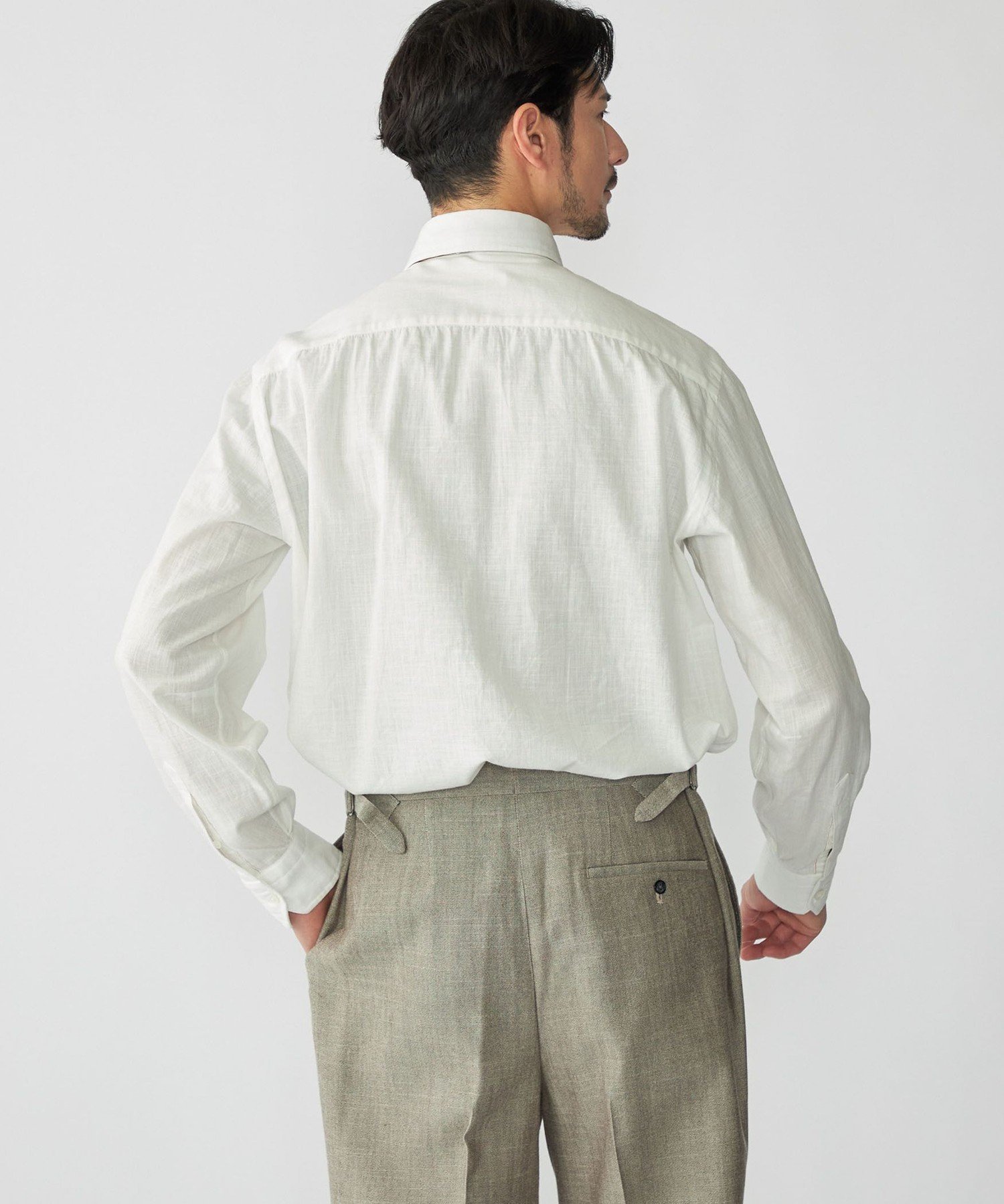 MEN 【SHIPS別注】Salvatore Piccolo: セルビッジデニム ボタンダウン シャツ シップス トップス シャツ・ブラウス ホワイト
