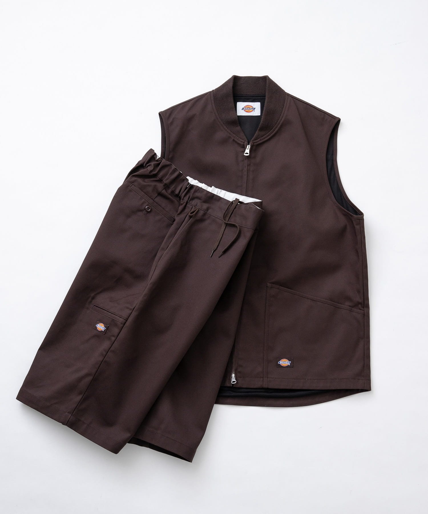 【SALE／70%OFF】EKAL 『別注』Dickies×EKAL ワイドロングショーツ アーバンリサーチドアーズ パンツ その他のパンツ ブラック ブラウン【送料無料】