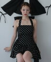 one after another NICE CLAUP 【Mode Ribbon Collection】バックリボンミニワンピ ワンアフターアナザー ナイスクラップ ワンピース・ドレス その他のワンピース・ドレス グレー ブラック【送料無料】