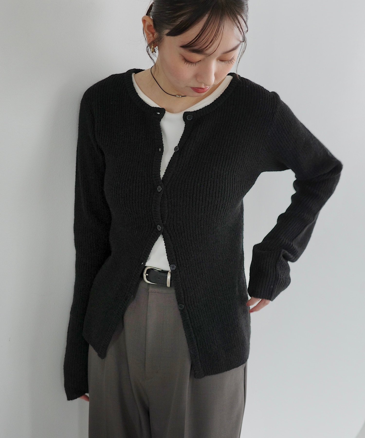 【SALE／5%OFF】Freesia ビスチェ付き ニット カーディガン トップス Freesia フリージア アンドミー ..