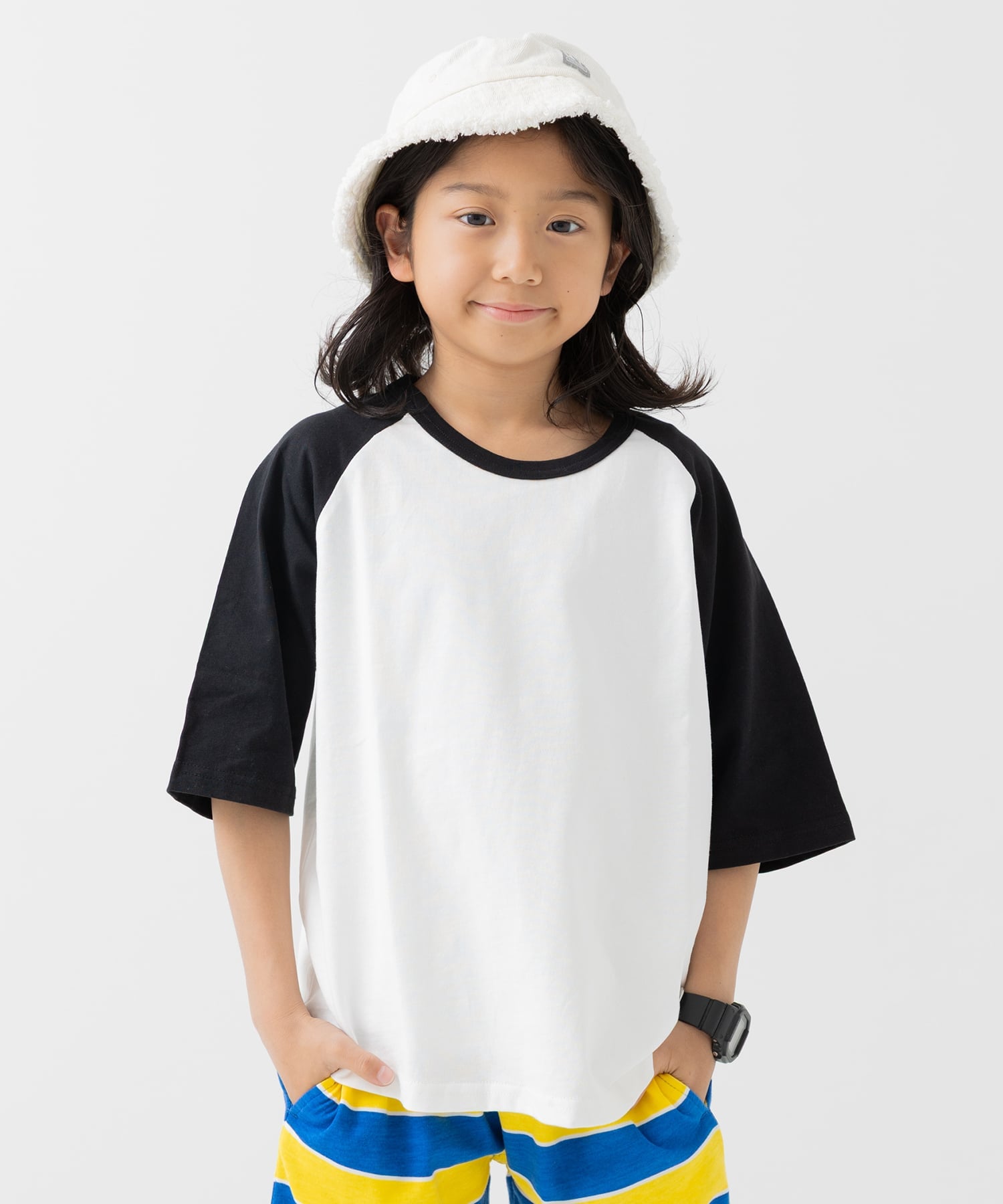 chil2 配色ラグラン半袖Tシャツ チルツー トップス カットソー・Tシャツ ブラウン ブラック グレー ピンク グリーン