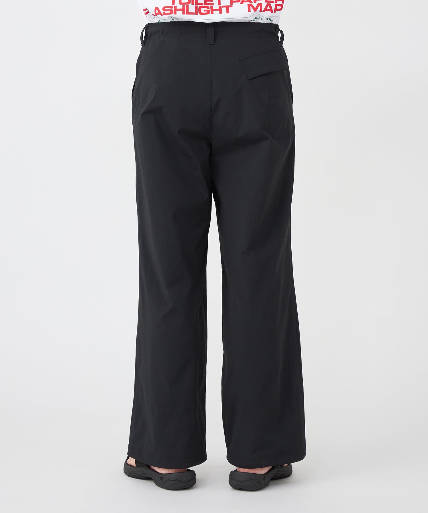 NYLON STRAIGHT PANTS ナイロン ストレート パンツ キーン パンツ その他のパンツ ブラック