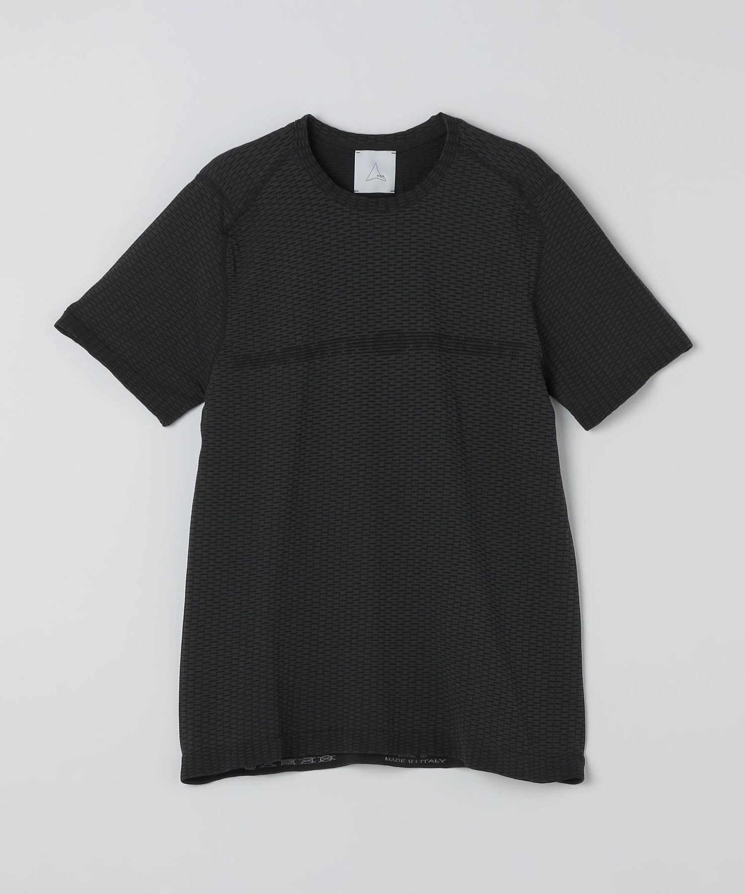 SHIPS MEN ROA: HIVEE DRYARN LIGHTWEIGHT SEAMLESS T-SHIRT シップス トップス カットソー・Tシャツ ブラック