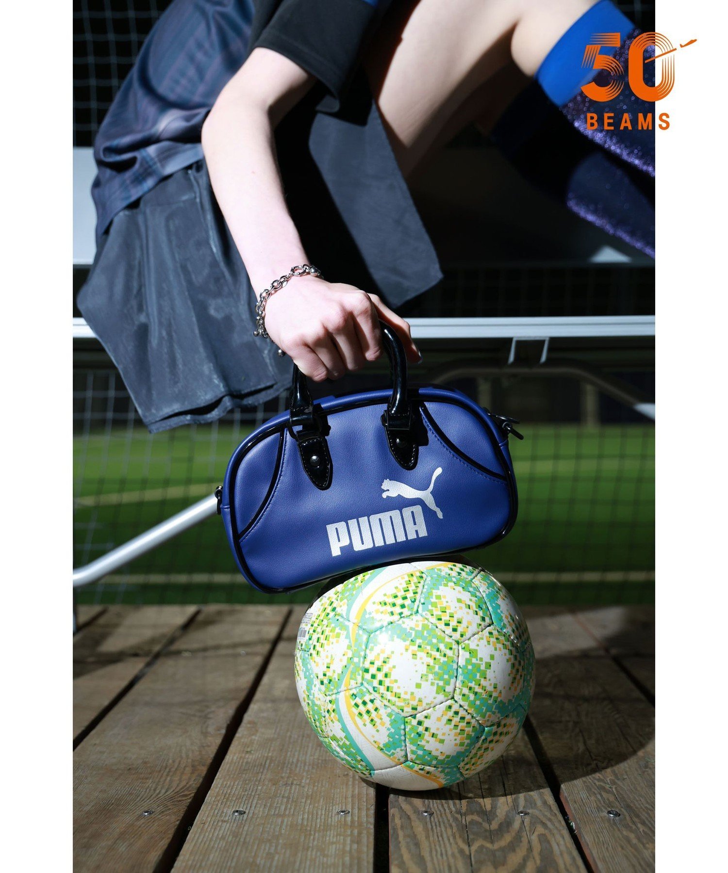 Ray BEAMS 【別注】PUMA / ミニ グリップ バッグ ビームス ウイメン バッグ ショルダーバッグ ブルー【送料無料】