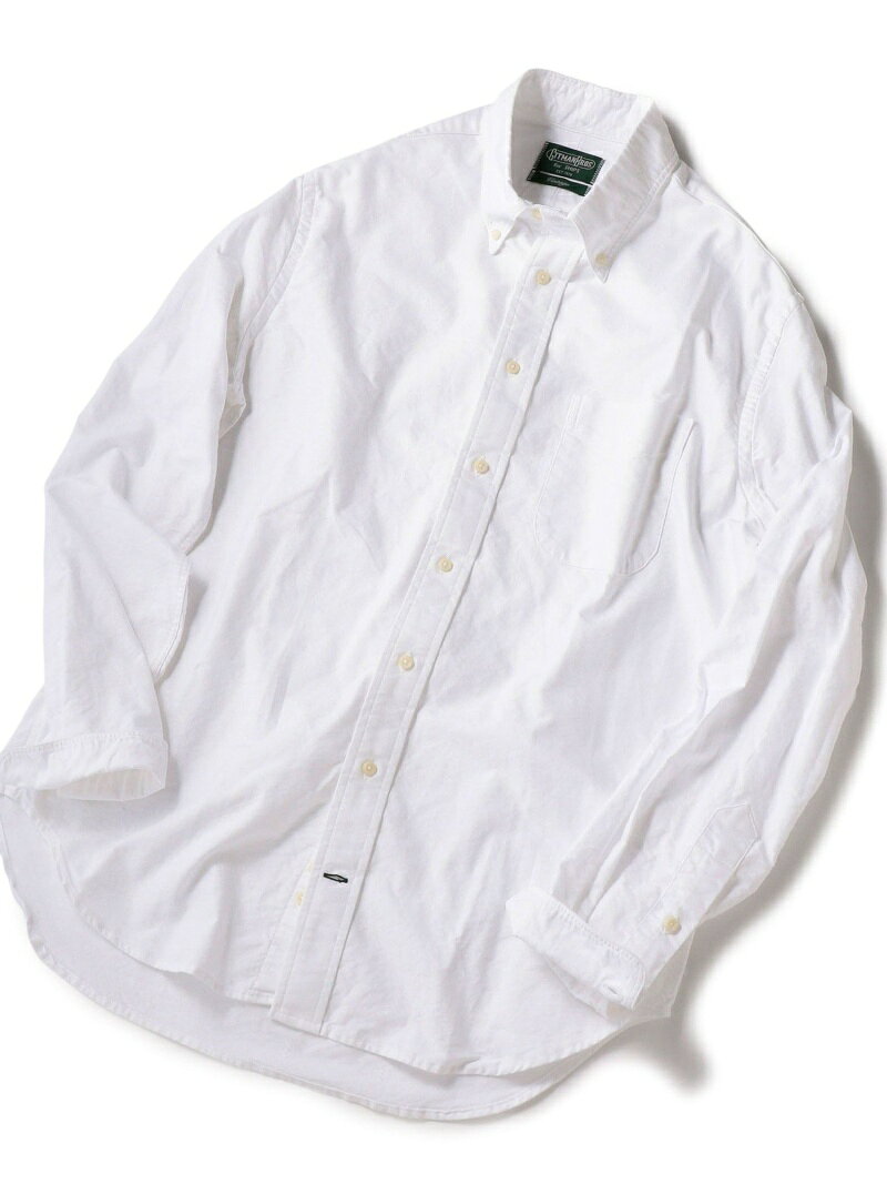 MEN GITMAN VINTAGE: オックスフォード ボタンダウン シャツ シップス トップス シャツ・ブラウス ホワイト ブルー