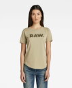 【SALE／50 OFF】G-Star RAW 【公式ショップ】RAW. SLIM R TEE ジースターロゥ トップス カットソー Tシャツ カーキ