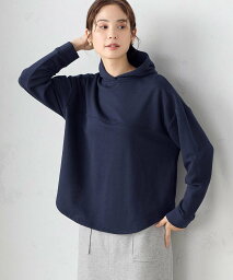 コムサイズム パーカー レディース 【SALE／10%OFF】COMME CA ISM 裏毛 パーカー コムサイズム トップス パーカー・フーディー ネイビー ホワイト ブルー