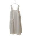 【SALE/50%OFF】HIROKO BIS GRANDE 【大きいサイズ】異素材MIXアシンメトリージャンパースカート /洗える ヒロコ ビス グランデ ワ...