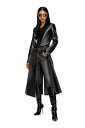 DIESEL レディース コート レザー ディーゼル ジャケット・アウター その他のジャケット・アウター ブラック【送料無料】