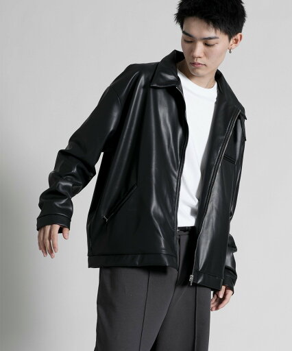 aimoha MENS 【aimoha neo】2 way Synthetic leather Military Blounson アイモハ ジャケット・アウター その他のジャケット・アウター レッド グレー【送料無料】 aimoha MENS 【aimoha neo】2 way Synthetic leather Military Blounson アイモハ ジャケット・アウター その他のジャケット・アウター レッド グレー【送料無料】