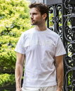 1PIU1UGUALE3 RELAX 1PIU1UGUALE3 RELAX ビッグロゴインバーテッドTシャツ シフォン トップス カットソー・Tシャツ ホワイト ブラック【送料無料】