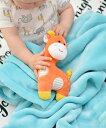 ZOOCCHINI マスコット付き ブランケット 防寒 室内 屋外 出産祝い ギフト 入園 アボカドレモン ファッション雑貨 手袋 ブルー パープル イエロー【...