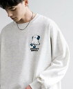 【SALE/30%OFF】Rocky Monroe ワンポイントサガラ刺繍トレーナー ロッキーモンロー トップス スウェット・トレーナー ブラック グレー(4)