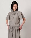 【SALE/30%OFF】a day in the life ヴィンテージサテン ハイネックブラウス <A DAY IN THE LIFE> ユナイテッドアローズ アウトレット トップス シャツ・ブラウス グリーン ベージュ ブラック【送料無料】