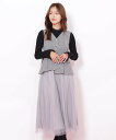 JILL by JILL STUART ジレドッキングワンピース ジル バイ ジル スチュアート ワンピース・ドレス ワンピース ピンク ブラック【送料無料】