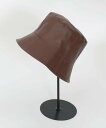 【SALE/40%OFF】axes femme レザー風バケットハット アクシーズファム 帽子 ハット ホワイト ブラウン ブラック