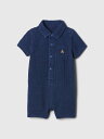 ギャップベビー　ベビー服 【SALE／35%OFF】GAP (K)MFD GAUZE SHORTIE ギャップ マタニティウェア・ベビー用品 ロンパース・カバーオール ブルー