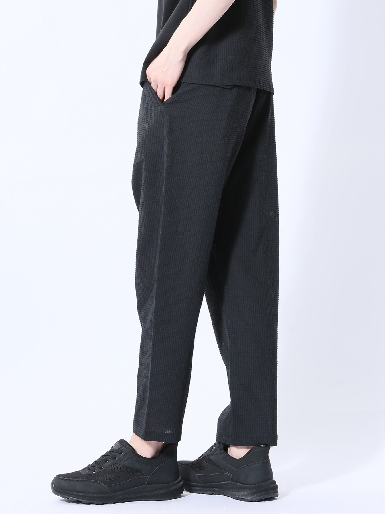 【SALE／10%OFF】m.f.editorial circle motion Air バルーンパンツ(セットアップ可能) タカキュー パンツ その他のパンツ ネイビー【送料無料】