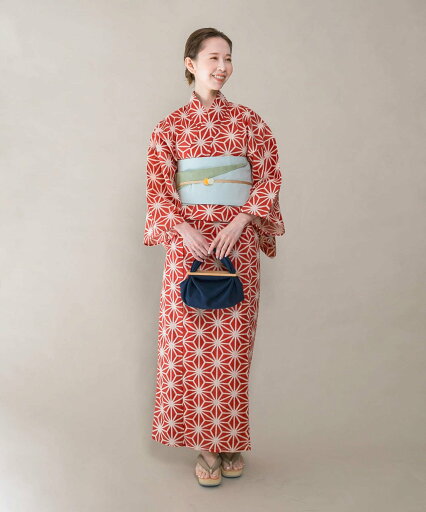 URBAN RESEARCH ROSSO 浴衣 麻の葉 アーバンリサーチロッソ 着物・浴衣・和装小物 浴衣 レッド【送料無料】 URBAN RESEARCH ROSSO 浴衣 麻の葉 アーバンリサーチロッソ 着物・浴衣・和装小物 浴衣 レッド【送料無料】