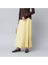 【SALE/30%OFF】Rouge vif la cle シープレザークロススカート ルージュ・ヴィフ ラクレ スカート ロング・マキシスカート ブラウン ホワイト イエロー【送料無料】